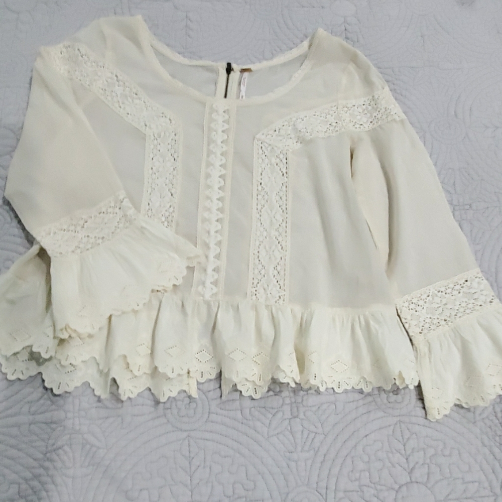 Free People Lace Blouse